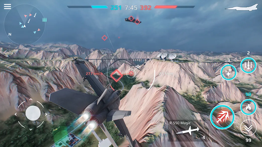 Sky Combat: War Planes Online (Скай Комбат) [МОД: Меню, Бесконечные монеты и Открытые уровни] Screenshot 2