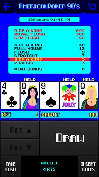 American Poker 90's Casino [МОД: Все открыто, Дополнительные деньги и Меню MOD] Screenshot 2
