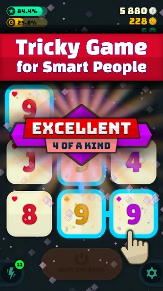 Merge Poker (Мердж Покер) [МОД: Много монет, Открытые уровни и Мега MOD] Screenshot 1