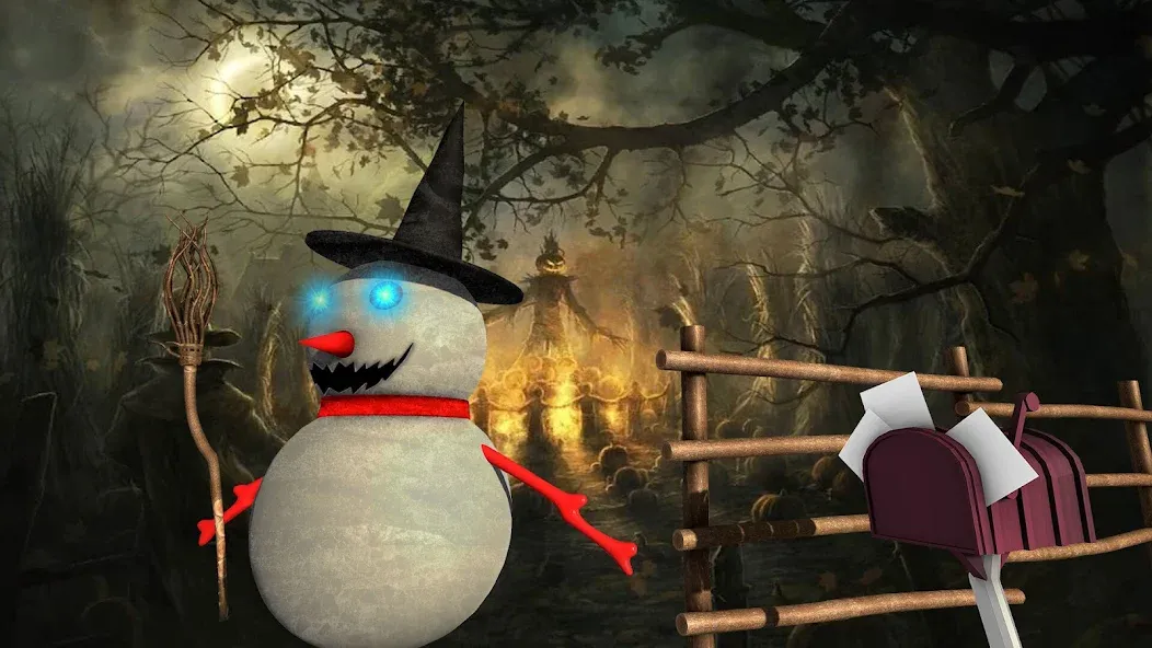 Evil Scary Snowman  Games 3d (Ивил Скари Сноумэн Геймс 3д) [МОД: Все открыто, Дополнительные деньги и Меню MOD] Screenshot 2