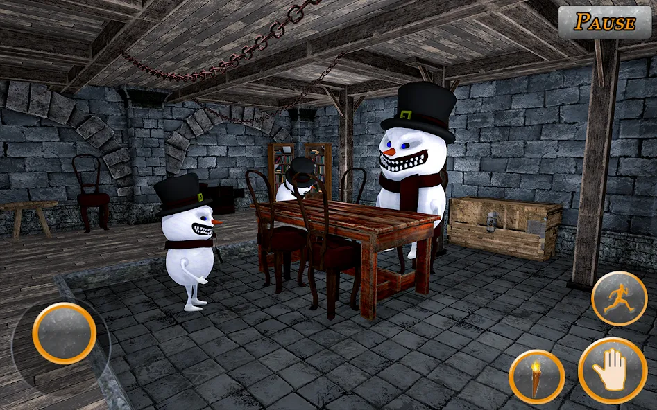 Evil Scary Snowman  Games 3d (Ивил Скари Сноумэн Геймс 3д) [МОД: Все открыто, Дополнительные деньги и Меню MOD] Screenshot 4
