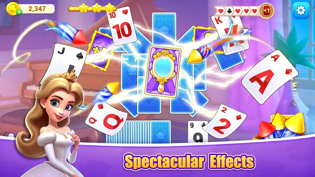 Solitaire Farm [МОД: Меню, Бесконечные монеты и Открытые уровни] Screenshot 1