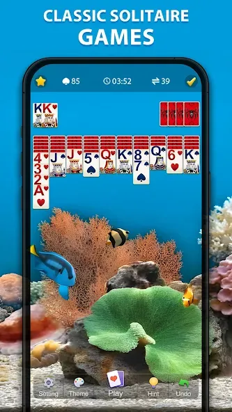 Spider Solitaire Classic [МОД: Много денег, Монет и Все открыто] Screenshot 5