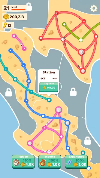 State Railroad: Train Game (Стейт Рейлроуд) [МОД: Бесконечные деньги, Монеты и Мега MOD] Screenshot 3
