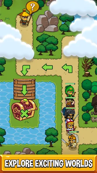 Five Heroes: The King's War (Файв Хироес) [МОД: Меню, Бесконечные монеты и Открытые уровни] Screenshot 2