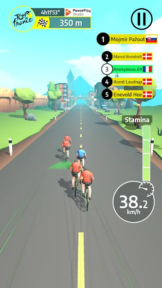 Tour de France Cycling Legends (Циклинг Легенды) [МОД: Много денег, Монет и Все открыто] Screenshot 1