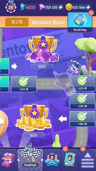 Tour de France Cycling Legends (Циклинг Легенды) [МОД: Много денег, Монет и Все открыто] Screenshot 5