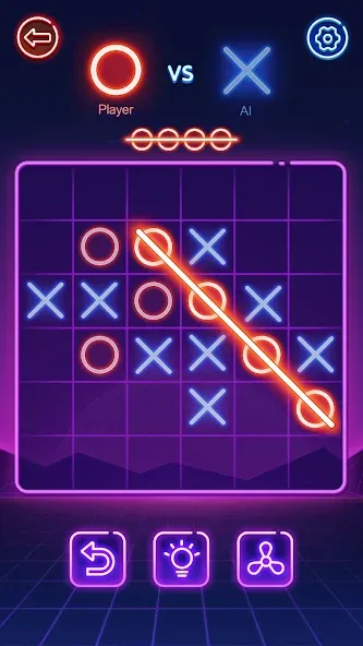 Tic Tac Toe 2 Player: XOXO [МОД: Деньги, Монеты и Меню MOD] Screenshot 2
