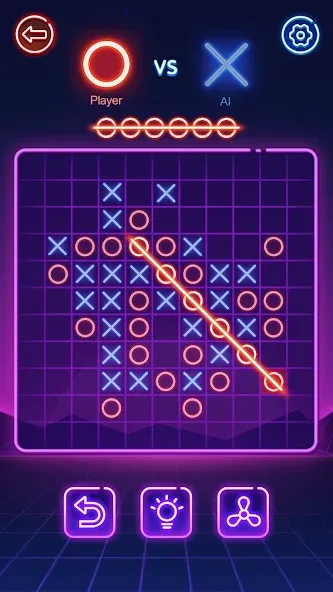 Tic Tac Toe 2 Player: XOXO [МОД: Деньги, Монеты и Меню MOD] Screenshot 5