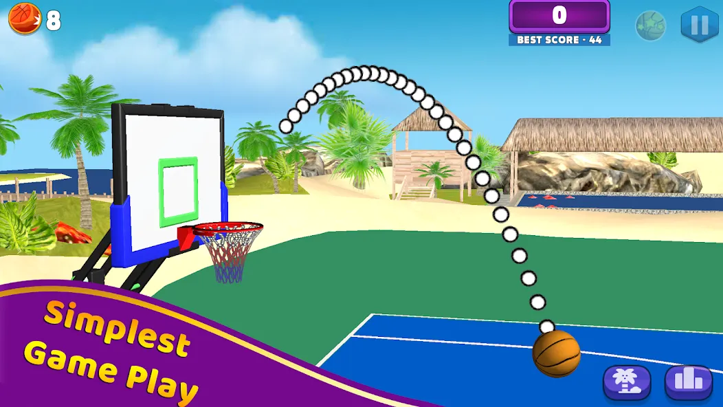 Shoot Challenge Basketball (Шут Челлендж Баскетбол) [МОД: Меню, Бесконечные монеты и Открытые уровни] Screenshot 1