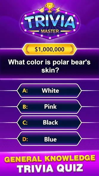 Trivia Master - Word Quiz Game (ТРИВИЯ Мастер) [МОД: Все открыто, Дополнительные деньги и Меню MOD] Screenshot 3