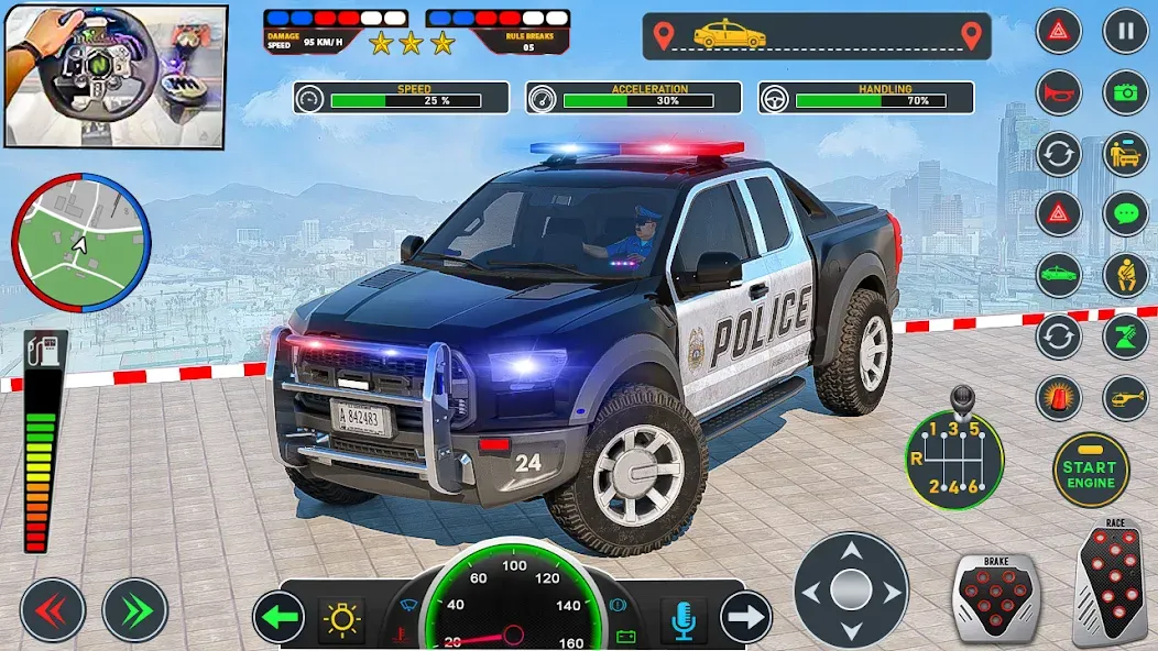 Police Car Driving: Car Games (ЮС Полис Кар Транспорт Трак) [МОД: Все открыто, Дополнительные деньги и Меню MOD] Screenshot 3