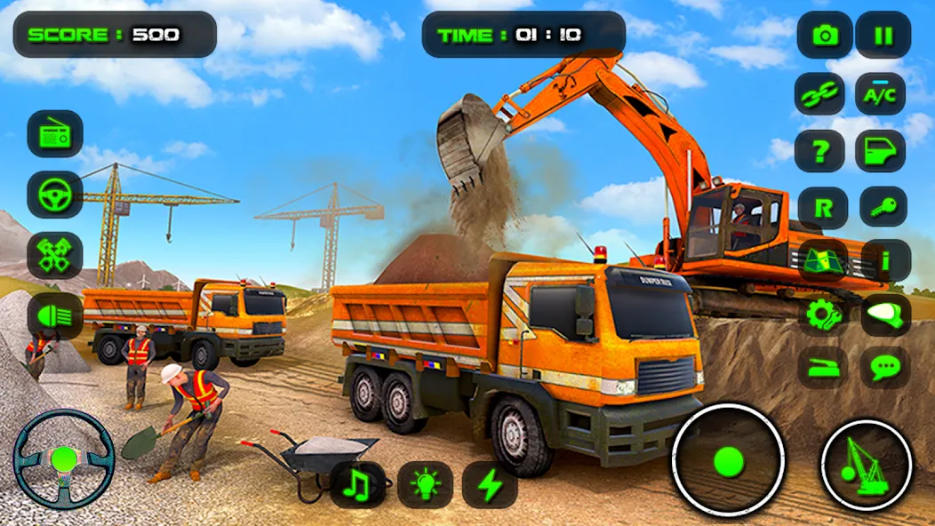 City Construction: Sand Games [МОД: Все открыто, Дополнительные деньги и Меню MOD] Screenshot 1