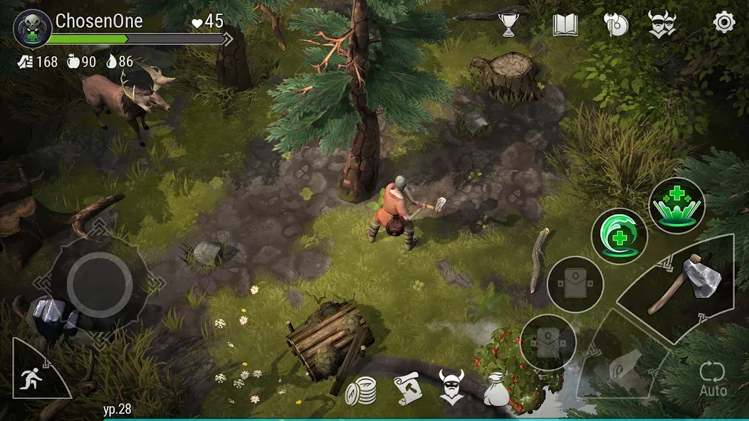 Frostborn: Action RPG (Фростборн) [МОД: Все открыто, Дополнительные деньги и Меню MOD] Screenshot 1