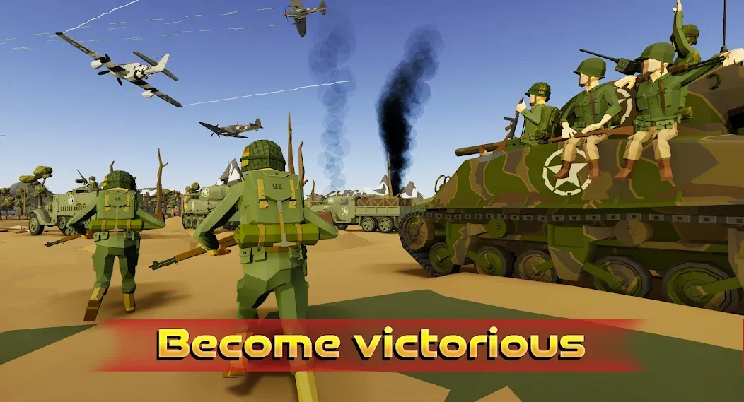 World War (Всемирная война) [МОД: Меню, Бесконечные монеты и Открытые уровни] Screenshot 1