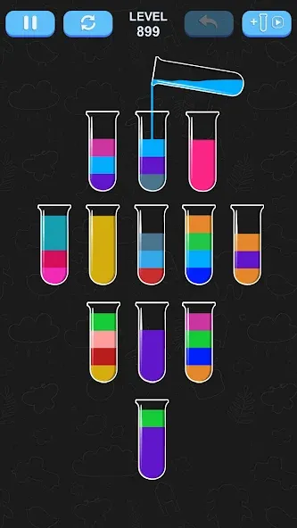 Water Sort Puzzle (Уотер Сорт Пазл) [МОД: Меню, Бесконечные монеты и Открытые уровни] Screenshot 2
