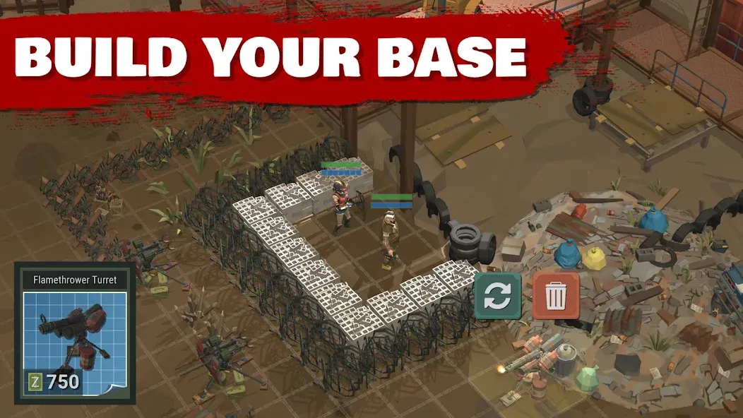 Overrun: Zombie Tower Defense (Оверран) [МОД: Деньги, Монеты и Меню MOD] Screenshot 3