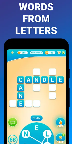 Words from word: Crosswords [МОД: Много монет, Открытые уровни и Мега MOD] Screenshot 4