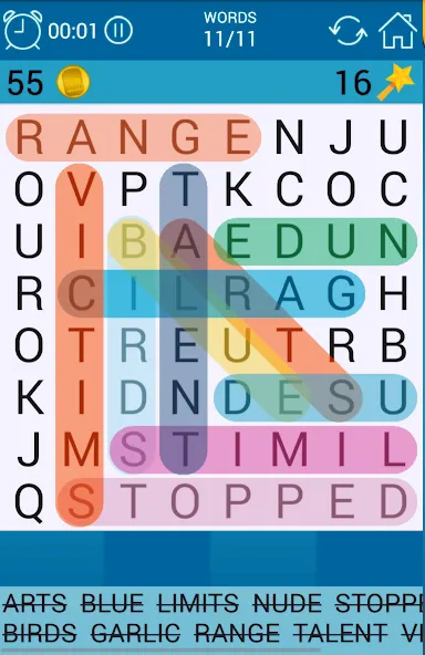 Word Search [МОД: Бесконечные деньги, Монеты и Мега MOD] Screenshot 1