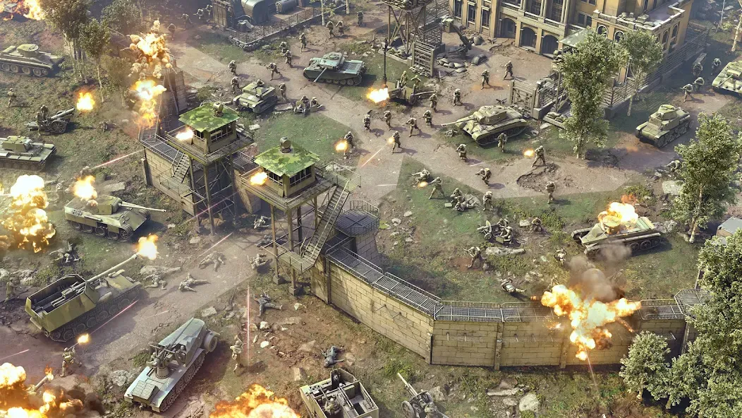 Heroes of Wars: WW2 Battles (2 (Хероэс оф Варс) [МОД: Деньги, Монеты и Меню MOD] Screenshot 1