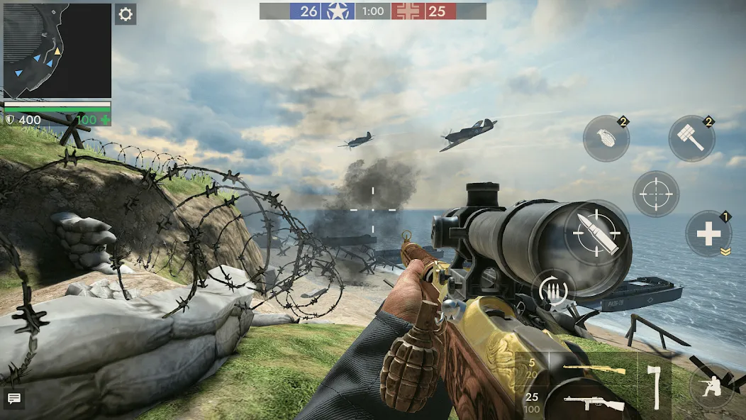 Download World War Heroes — WW2 PvP FPS [MOD Unlimited coins] latest version 0.4.1 for Android