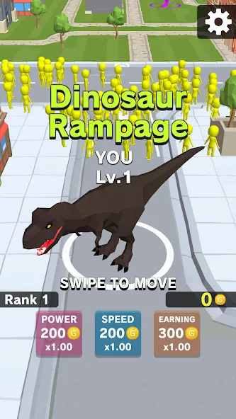 Download Dinosaur Rampage [MOD Unlimited coins] latest version 0.1.6 for Android