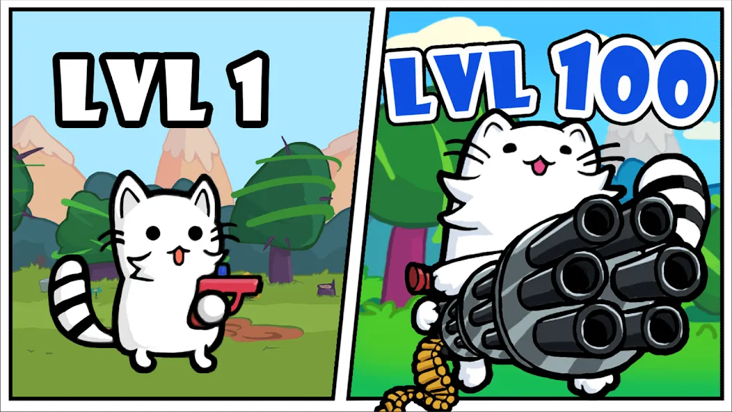 Download Cat shoot war: offline games [MOD Menu] latest version 2.6.4 for Android