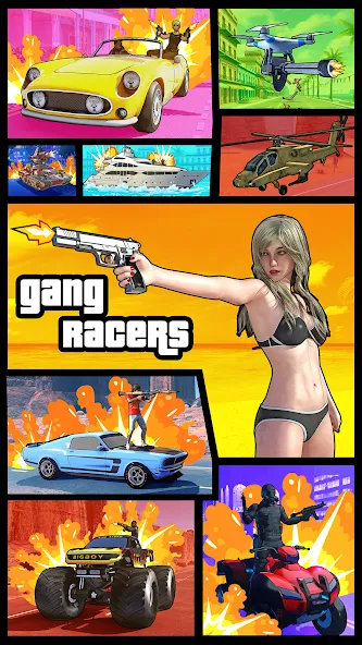 Download Gang Racers [MOD Unlimited coins] latest version 2.2.5 for Android