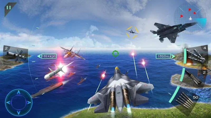 Download Sky Fighters 3D [MOD MegaMod] latest version 1.4.3 for Android