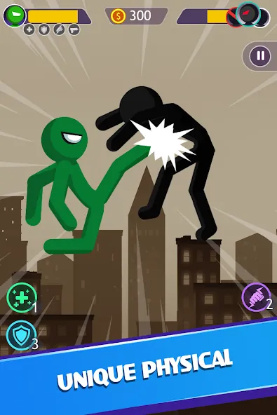 Download Stickman Battle: Fighting game [MOD MegaMod] latest version 2.4.4 for Android