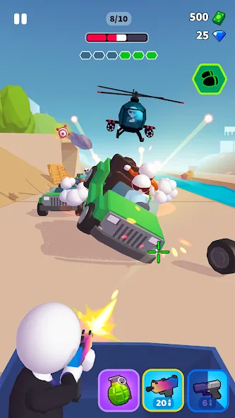Download Rage Road - Car Shooting Game [MOD MegaMod] latest version 0.7.2 for Android