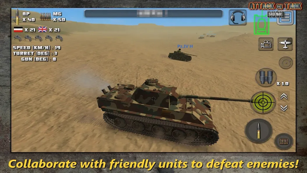 Download Attack on Tank : World Warfare [MOD Unlimited coins] latest version 2.7.7 for Android
