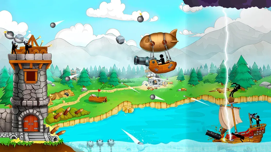 Download The Catapult: Stickman Pirates [MOD Unlimited money] latest version 2.2.5 for Android