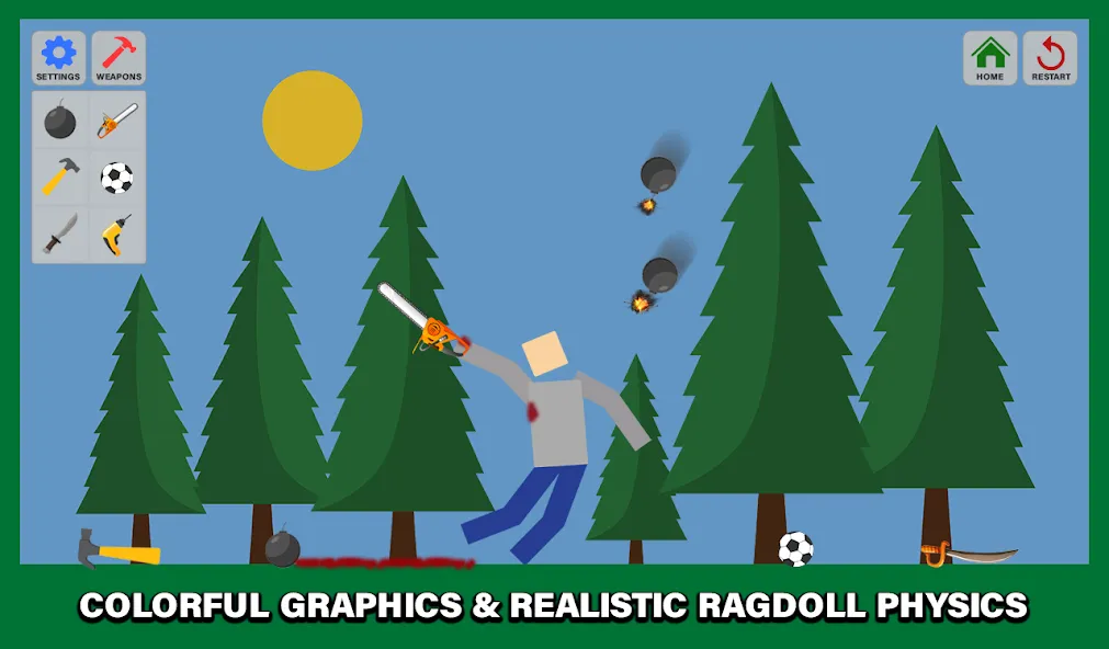 Download Ragdoll Mutilate [MOD Menu] latest version 1.1.9 for Android