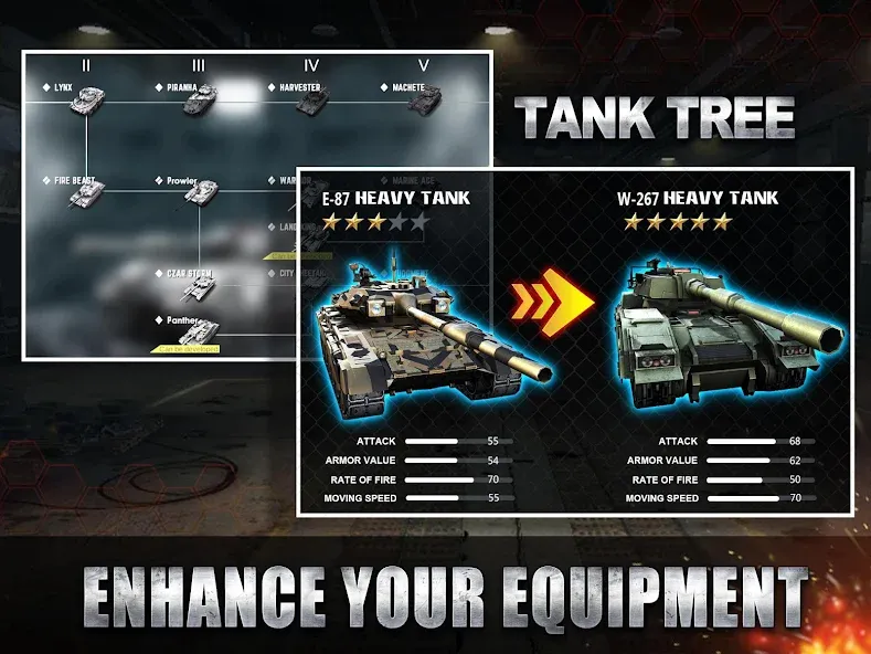 Download Tank Strike - battle online [MOD Unlimited coins] latest version 2.7.6 for Android
