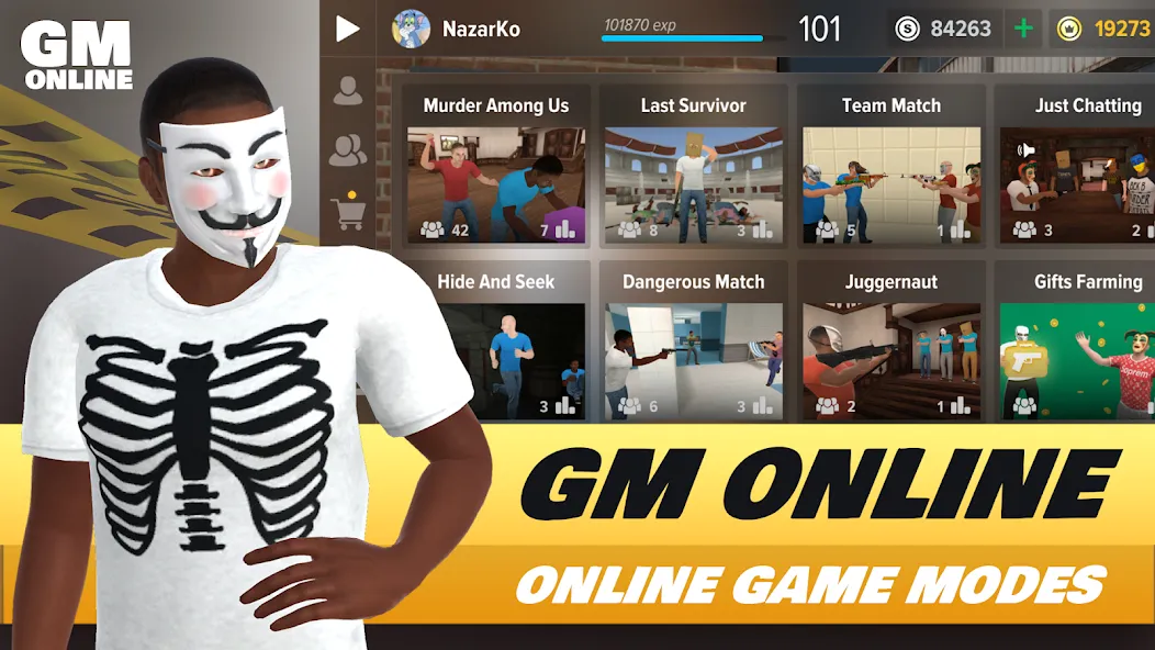 Download GM Online : Murder Among Us [MOD MegaMod] latest version 2.9.7 for Android