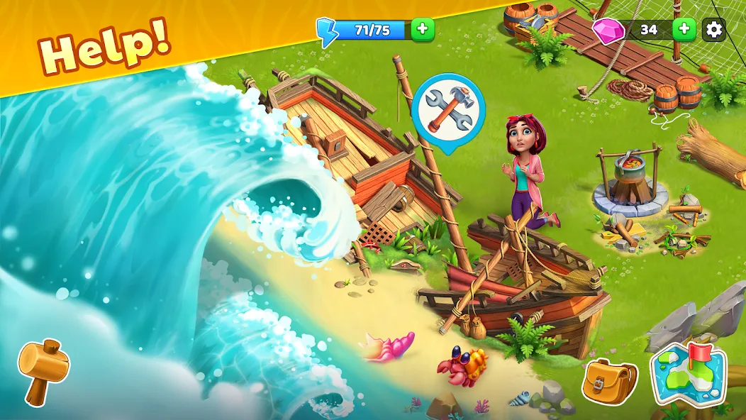 Download Bermuda Adventures Farm Island [MOD MegaMod] latest version 0.6.5 for Android