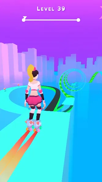 Download Sky Roller: Rainbow Skating [MOD Unlimited money] latest version 1.9.3 for Android