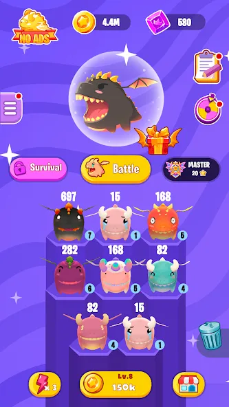 Download Dragon Wars io: Merge Dragons [MOD MegaMod] latest version 2.5.2 for Android