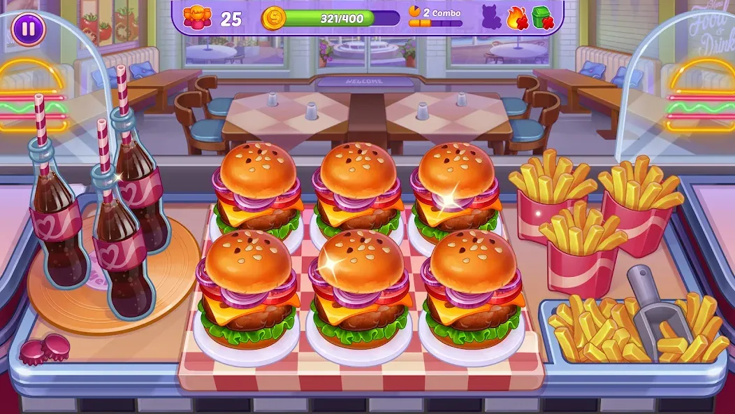 Download Cooking Crush - Cooking Game [MOD Unlimited money] latest version 0.8.9 for Android