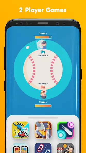 Download Mini Arcade - Two player games [MOD MegaMod] latest version 2.7.7 for Android