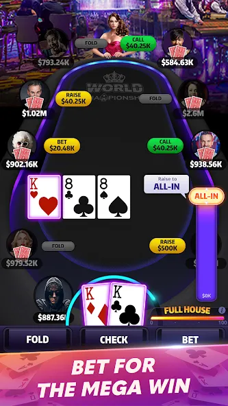 Download Mega Hit Poker: Texas Holdem [MOD Unlimited money] latest version 2.5.8 for Android