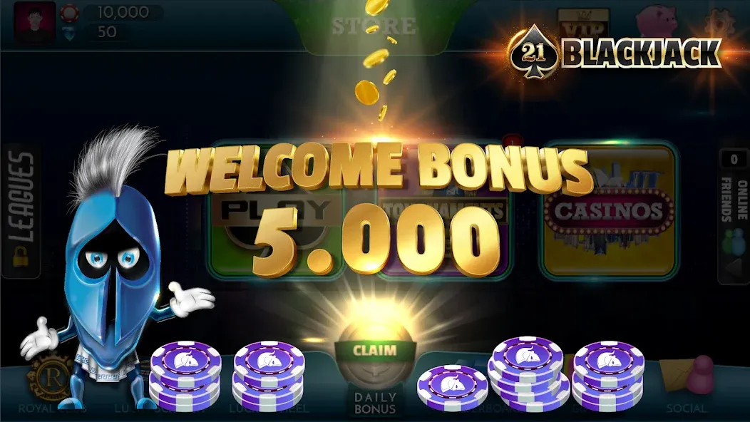 Download BlackJack 21 - Online Casino [MOD Unlimited coins] latest version 1.3.4 for Android