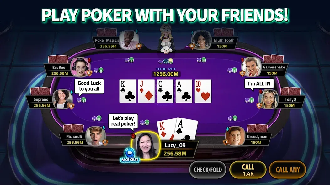 Download House of Poker - Texas Holdem [MOD Unlimited money] latest version 2.7.8 for Android
