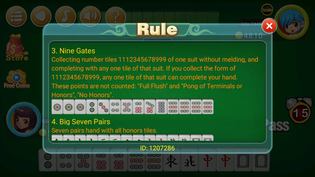 Download Mahjong 2P: Chinese Mahjong [MOD MegaMod] latest version 1.7.8 for Android