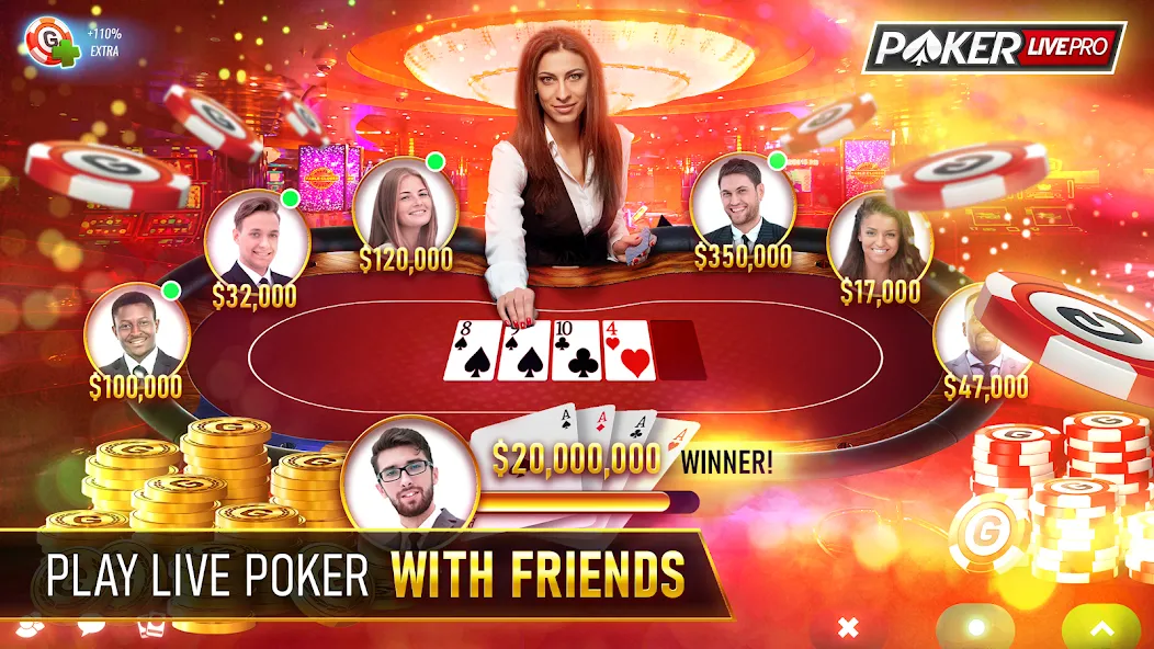 Download Poker Texas Holdem Live Pro [MOD Unlocked] latest version 2.7.4 for Android