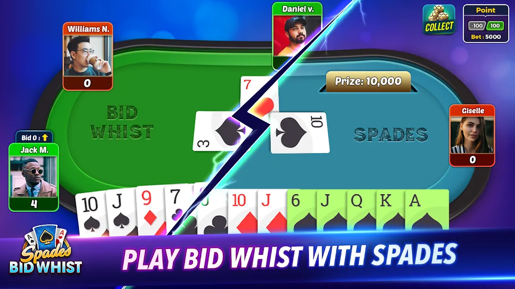 Download Spades: Bid Whist Classic Game [MOD Unlocked] latest version 1.3.7 for Android