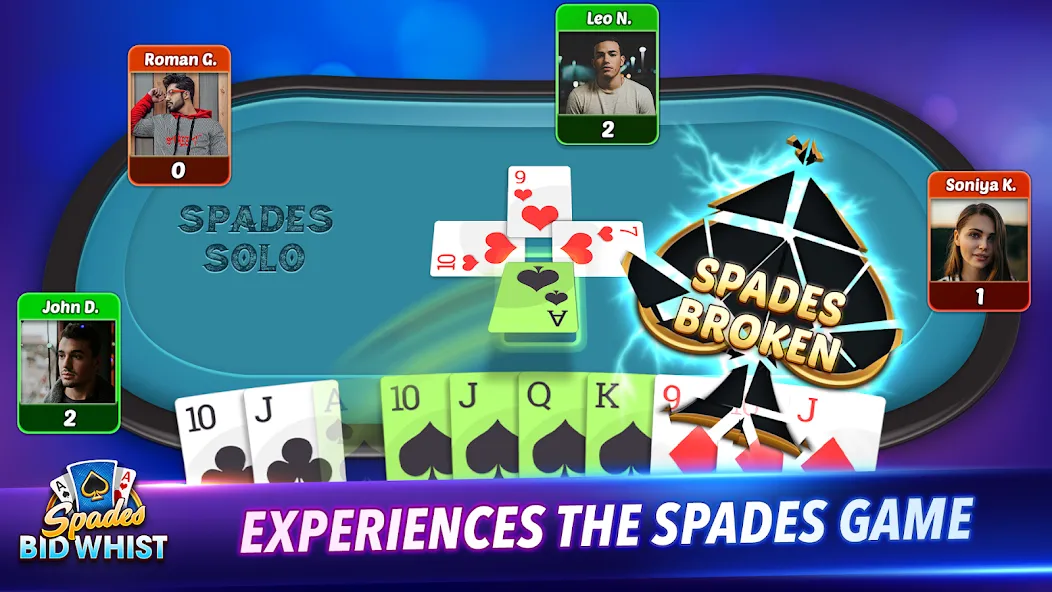 Download Spades: Bid Whist Classic Game [MOD Unlocked] latest version 1.3.7 for Android