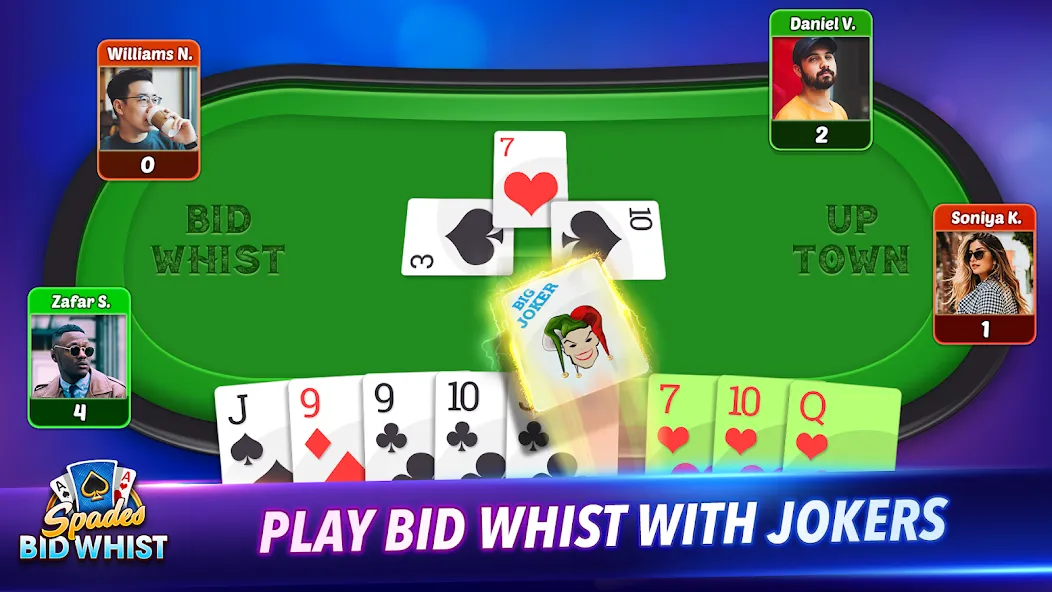 Download Spades: Bid Whist Classic Game [MOD Unlocked] latest version 1.3.7 for Android