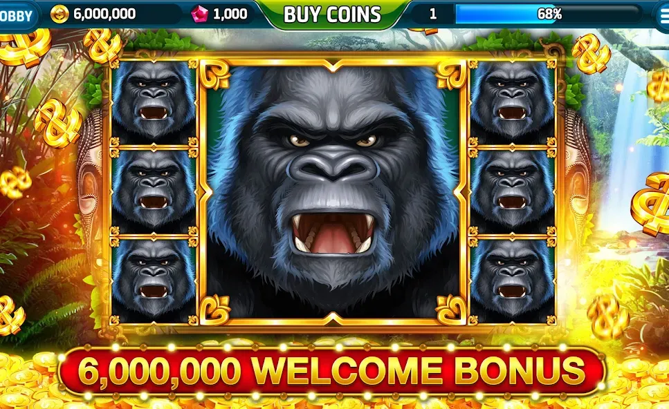Download Ape Slots: Vegas Casino Deluxe [MOD Menu] latest version 1.5.8 for Android